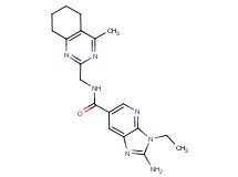 2-amino-3-ethyl-N-[(4-methyl-5,6,7,8-tetrahydroquinazolin-2-yl)methyl]-3H-imidazo[4,5-b]pyridine-6-carboxamide