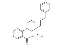 2-[3-(hydroxymethyl)-3-(3-phenylpropyl)piperidin-1-yl]nicotinamide