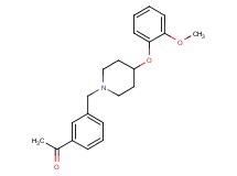 1-(3-{[4-(2-methoxyphenoxy)-1-piperidinyl]methyl}phenyl)ethanone