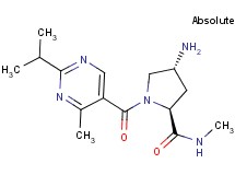 (4R)-4-amino-1-[(2-isopropyl-4-methylpyrimidin-5-yl)carbonyl]-N-methyl-L-prolinamide