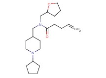 N-[(1-cyclopentyl-4-piperidinyl)methyl]-N-(tetrahydro-2-furanylmethyl)-4-pentenamide