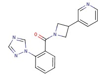 3-{1-[2-(1H-1,2,4-triazol-1-yl)benzoyl]-3-azetidinyl}pyridine