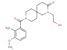 2-(2-hydroxyethyl)-9-(3-methoxy-2-methylbenzoyl)-2,9-diazaspiro[5.5]undecan-3-one