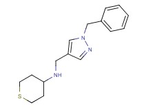 N-[(1-benzyl-1H-pyrazol-4-yl)methyl]tetrahydro-2H-thiopyran-4-amine