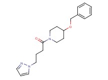 4-(benzyloxy)-1-[4-(1H-pyrazol-1-yl)butanoyl]piperidine