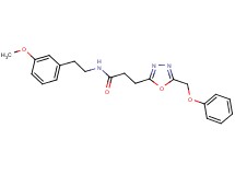N-[2-(3-methoxyphenyl)ethyl]-3-[5-(phenoxymethyl)-1,3,4-oxadiazol-2-yl]propanamide