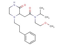 N-isopropyl-N-(2-methoxyethyl)-2-[3-oxo-1-(3-phenylpropyl)-2-piperazinyl]acetamide