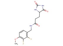 N-(2,3-difluoro-4-methoxybenzyl)-3-(2,5-dioxo-4-imidazolidinyl)propanamide