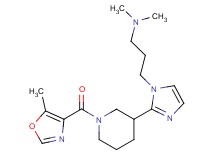N,N-dimethyl-3-(2-{1-[(5-methyl-1,3-oxazol-4-yl)carbonyl]piperidin-3-yl}-1H-imidazol-1-yl)propan-1-amine