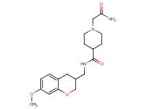 1-(2-amino-2-oxoethyl)-N-[(7-methoxy-3,4-dihydro-2H-chromen-3-yl)methyl]piperidine-4-carboxamide