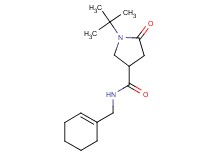 1-tert-butyl-N-(1-cyclohexen-1-ylmethyl)-5-oxo-3-pyrrolidinecarboxamide