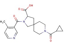 8-(cyclopropylcarbonyl)-2-[(4-methyl-3-pyridinyl)carbonyl]-2,8-diazaspiro[4.5]decane-3-carboxylic acid