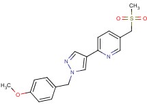 2-[1-(4-methoxybenzyl)-1H-pyrazol-4-yl]-5-[(methylsulfonyl)methyl]pyridine