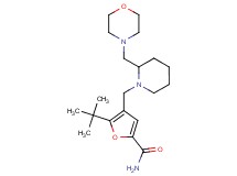 5-tert-butyl-4-{[2-(4-morpholinylmethyl)-1-piperidinyl]methyl}-2-furamide