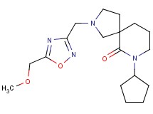 7-cyclopentyl-2-{[5-(methoxymethyl)-1,2,4-oxadiazol-3-yl]methyl}-2,7-diazaspiro[4.5]decan-6-one