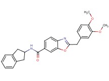 N-(2,3-dihydro-1H-inden-2-yl)-2-(3,4-dimethoxybenzyl)-1,3-benzoxazole-6-carboxamide