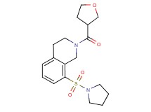 8-(pyrrolidin-1-ylsulfonyl)-2-(tetrahydrofuran-3-ylcarbonyl)-1,2,3,4-tetrahydroisoquinoline
