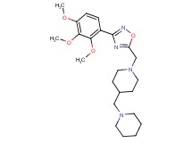 4-(1-piperidinylmethyl)-1-{[3-(2,3,4-trimethoxyphenyl)-1,2,4-oxadiazol-5-yl]methyl}piperidine