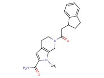 6-(2,3-dihydro-1H-inden-1-ylacetyl)-1-methyl-4,5,6,7-tetrahydro-1H-pyrrolo[2,3-c]pyridine-2-carboxamide