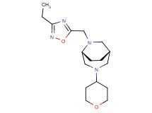 (1S*,5R*)-6-[(3-ethyl-1,2,4-oxadiazol-5-yl)methyl]-3-(tetrahydro-2H-pyran-4-yl)-3,6-diazabicyclo[3.2.2]nonane