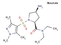 (4S)-4-amino-N,N-diethyl-1-[(1,3,5-trimethyl-1H-pyrazol-4-yl)sulfonyl]-L-prolinamide