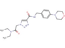 1-[2-(diethylamino)-2-oxoethyl]-N-[4-(4-morpholinyl)benzyl]-1H-1,2,3-triazole-4-carboxamide