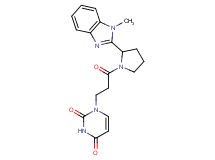 1-{3-[2-(1-methyl-1H-benzimidazol-2-yl)-1-pyrrolidinyl]-3-oxopropyl}-2,4(1H,3H)-pyrimidinedione