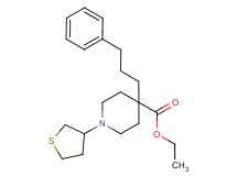 ethyl 4-(3-phenylpropyl)-1-(tetrahydro-3-thienyl)-4-piperidinecarboxylate