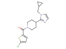 1-[(5-chloro-2-thienyl)carbonyl]-4-[1-(cyclopropylmethyl)-1H-imidazol-2-yl]piperidine