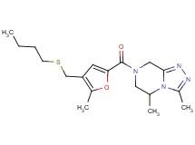 7-{4-[(butylthio)methyl]-5-methyl-2-furoyl}-3,5-dimethyl-5,6,7,8-tetrahydro[1,2,4]triazolo[4,3-a]pyrazine