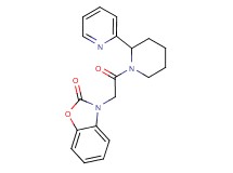 3-{2-oxo-2-[2-(2-pyridinyl)-1-piperidinyl]ethyl}-1,3-benzoxazol-2(3H)-one