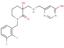 1-(2,3-difluorobenzyl)-3-hydroxy-3-({[(6-hydroxypyrimidin-4-yl)methyl]amino}methyl)piperidin-2-one