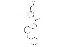 7-(cyclohexylmethyl)-2-[(5-propyl-3-isoxazolyl)carbonyl]-2,7-diazaspiro[4.5]decane