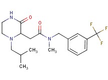 2-(1-isobutyl-3-oxo-2-piperazinyl)-N-methyl-N-[3-(trifluoromethyl)benzyl]acetamide