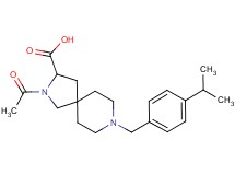 2-acetyl-8-(4-isopropylbenzyl)-2,8-diazaspiro[4.5]decane-3-carboxylic acid
