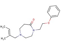 1-[(2E)-2-methyl-2-buten-1-yl]-4-(2-phenoxyethyl)-1,4-diazepan-5-one