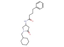 N-[1-(cyclohexylmethyl)-5-oxopyrrolidin-3-yl]-4-phenylbutanamide
