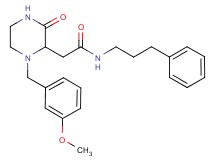 2-[1-(3-methoxybenzyl)-3-oxo-2-piperazinyl]-N-(3-phenylpropyl)acetamide