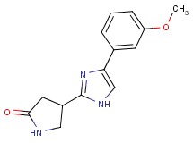 4-[4-(3-methoxyphenyl)-1H-imidazol-2-yl]-2-pyrrolidinone