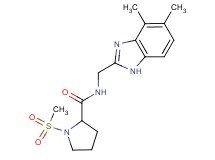 N-[(4,5-dimethyl-1H-benzimidazol-2-yl)methyl]-1-(methylsulfonyl)prolinamide