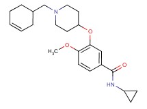 3-{[1-(3-cyclohexen-1-ylmethyl)-4-piperidinyl]oxy}-N-cyclopropyl-4-methoxybenzamide