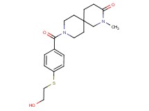 9-{4-[(2-hydroxyethyl)thio]benzoyl}-2-methyl-2,9-diazaspiro[5.5]undecan-3-one