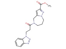 methyl 5-[3-(1H-1,2,3-benzotriazol-1-yl)propanoyl]-5,6,7,8-tetrahydro-4H-pyrazolo[1,5-a][1,4]diazepine-2-carboxylate