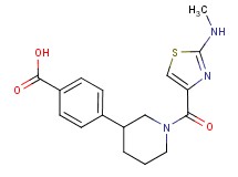 4-(1-{[2-(methylamino)-1,3-thiazol-4-yl]carbonyl}piperidin-3-yl)benzoic acid