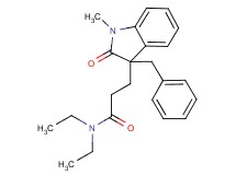 3-(3-benzyl-1-methyl-2-oxo-2,3-dihydro-1H-indol-3-yl)-N,N-diethylpropanamide