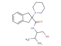 N-[1-(hydroxymethyl)-2-methylpropyl]-2-(1-piperidinyl)-2-indanecarboxamide