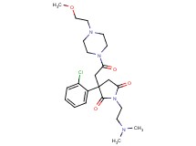 3-(2-chlorophenyl)-1-[2-(dimethylamino)ethyl]-3-{2-[4-(2-methoxyethyl)-1-piperazinyl]-2-oxoethyl}-2,5-pyrrolidinedione