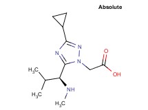 {3-cyclopropyl-5-[(1S)-2-methyl-1-(methylamino)propyl]-1H-1,2,4-triazol-1-yl}acetic acid