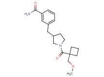 3-[(1-{[1-(methoxymethyl)cyclobutyl]carbonyl}-3-pyrrolidinyl)methyl]benzamide
