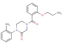 1-(2-methylphenyl)-4-(2-propoxybenzoyl)-2-piperazinone